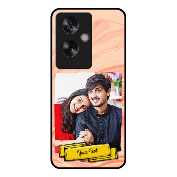 Oppo A79 5G Custom Glass Phone Case - Marble Texture Design