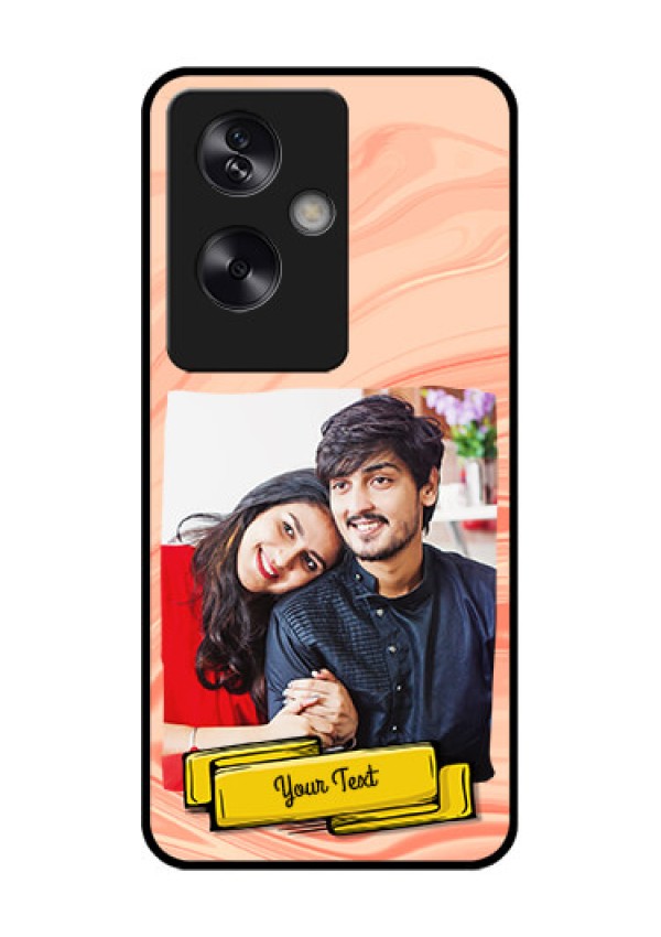 Oppo A79 5G Custom Glass Phone Case - Marble Texture Design