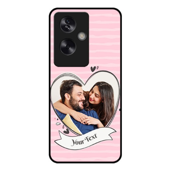 Oppo A79 5G Custom Glass Phone Case - Vintage Heart Design