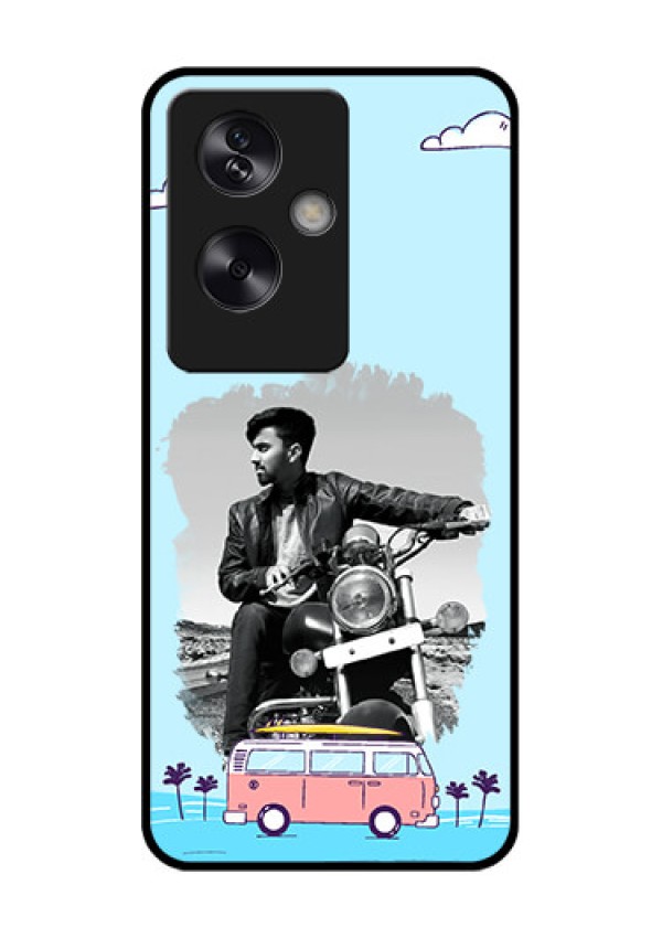 Oppo A79 5G Custom Glass Phone Case - Travel & Adventure Design
