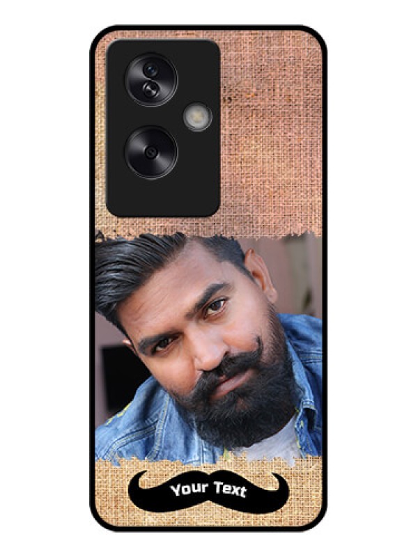 Custom Oppo A79 5G Custom Glass Phone Case - With Texture Design