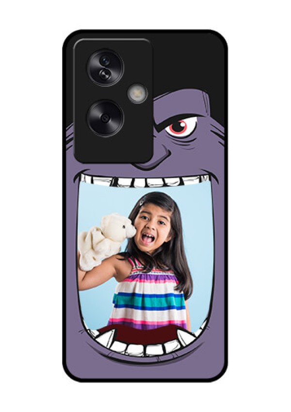 Oppo A79 5G Custom Glass Phone Case - Angry Monster Design