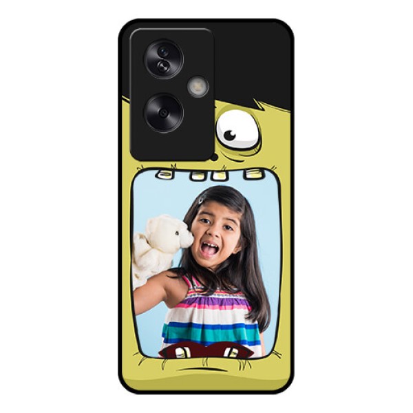 Oppo A79 5G Custom Glass Phone Case - Cartoon Monster Back Case Design Oppo A79 5G Custom Glass Phone Case - Cartoon Monster Back Case Design