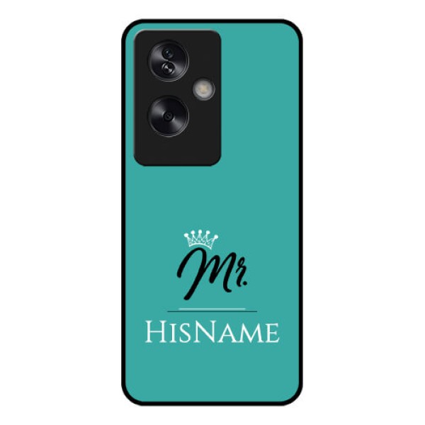 Oppo A79 5G Custom Glass Phone Case - Mr With Name Design