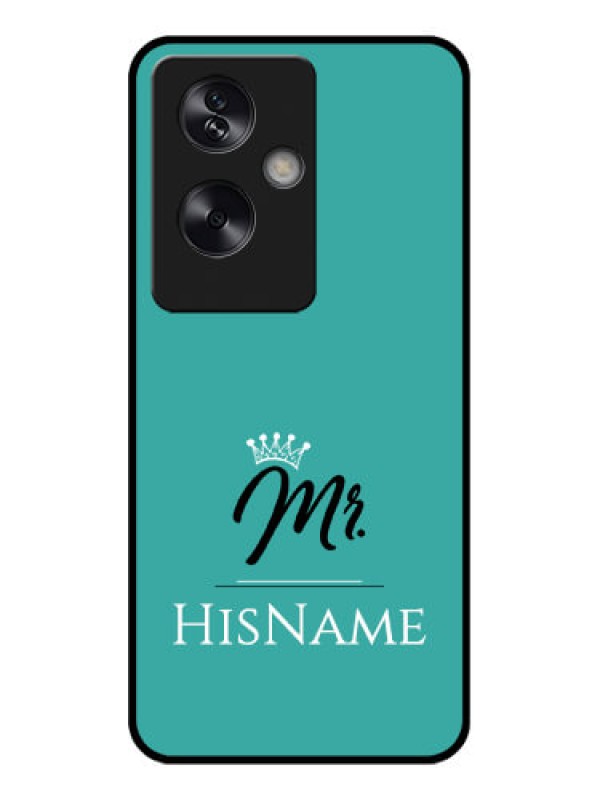 Custom Oppo A79 5G Custom Glass Phone Case - Mr With Name Design