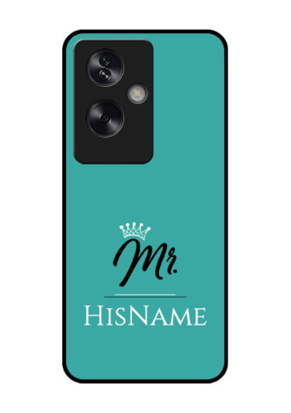 Oppo A79 5G Custom Glass Phone Case - Mr With Name Design