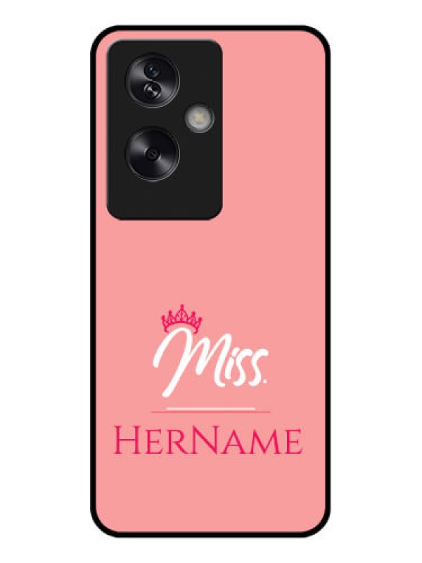 Custom Oppo A79 5G Custom Glass Phone Case - Mrs With Name Design