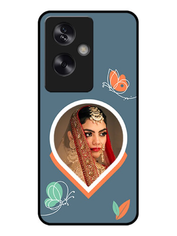 Custom Oppo A79 5G Custom Glass Phone Case - Droplet Butterflies Design