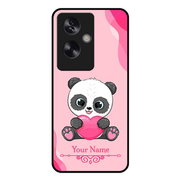 Oppo A79 5G Custom Glass Phone Case - Cute Panda Design