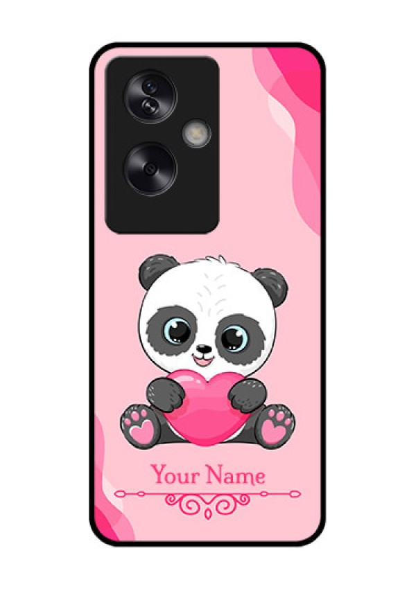 Oppo A79 5G Custom Glass Phone Case - Cute Panda Design