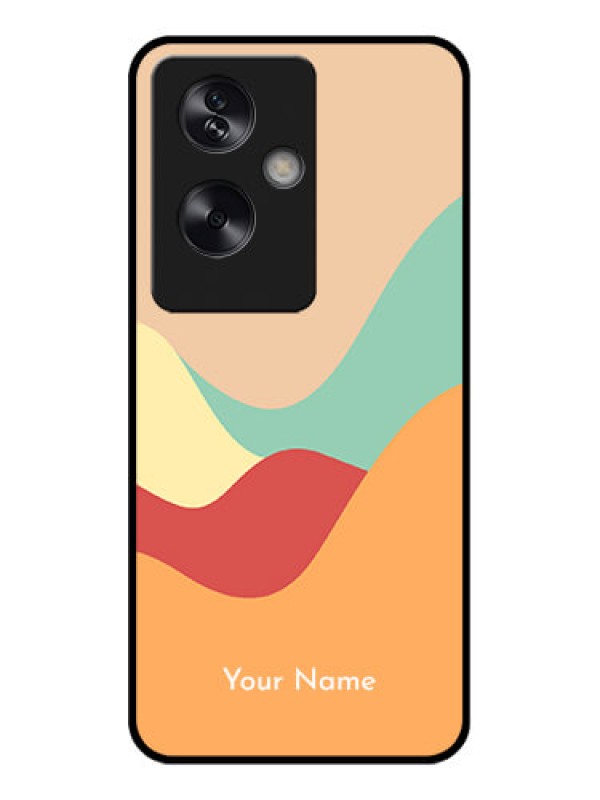 Custom Oppo A79 5G Custom Glass Phone Case - Ocean Waves Multi - Colour Design