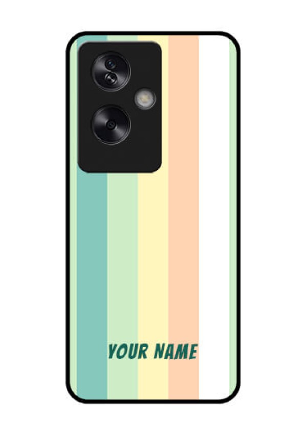 Oppo A79 5G Custom Glass Phone Case - Multi - Colour Stripes Design