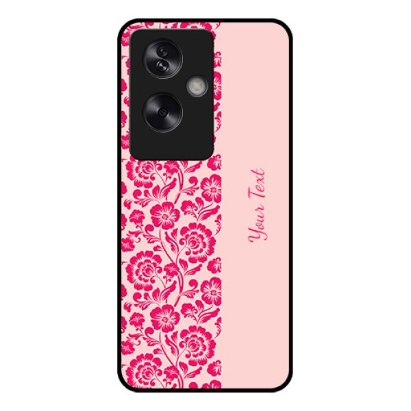 Oppo A79 5G Custom Glass Phone Case - Attractive Floral Pattern Design
