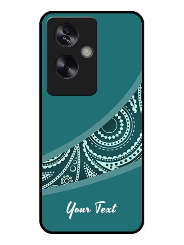 Custom Oppo A79 5G Custom Glass Phone Case - Semi Visible Floral Design
