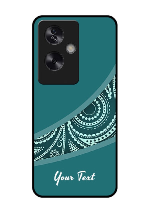 Oppo A79 5G Custom Glass Phone Case - Semi Visible Floral Design