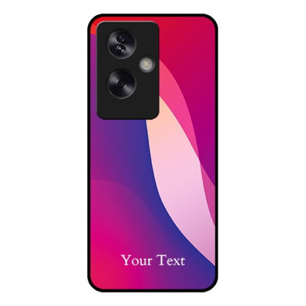 Oppo A79 5G Custom Glass Phone Case - Digital Abstract Overlap Design Oppo A79 5G Custom Glass Phone Case - Digital Abstract Overlap Design