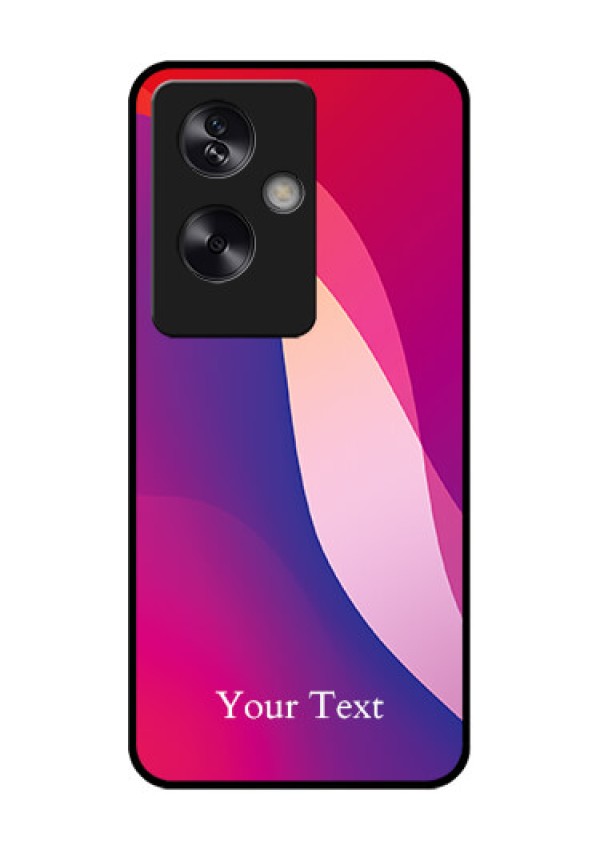 Oppo A79 5G Custom Glass Phone Case - Digital Abstract Overlap Design