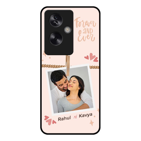 Oppo A79 5G Custom Glass Phone Case - Forever And Ever Love Design Oppo A79 5G Custom Glass Phone Case - Forever And Ever Love Design