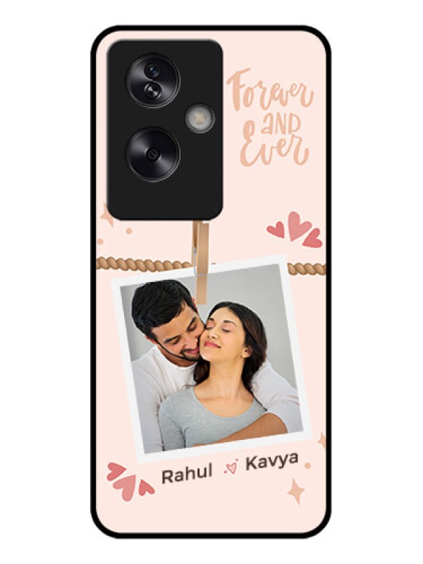 Custom Oppo A79 5G Custom Glass Phone Case - Forever And Ever Love Design