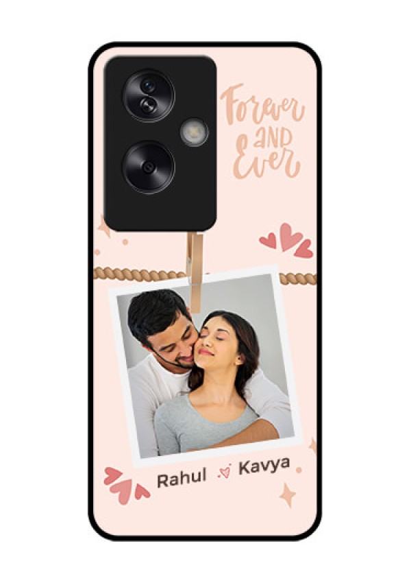 Oppo A79 5G Custom Glass Phone Case - Forever And Ever Love Design