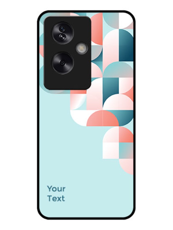 Custom Oppo A79 5G Custom Glass Phone Case - Stylish Semi - Circle Pattern Design