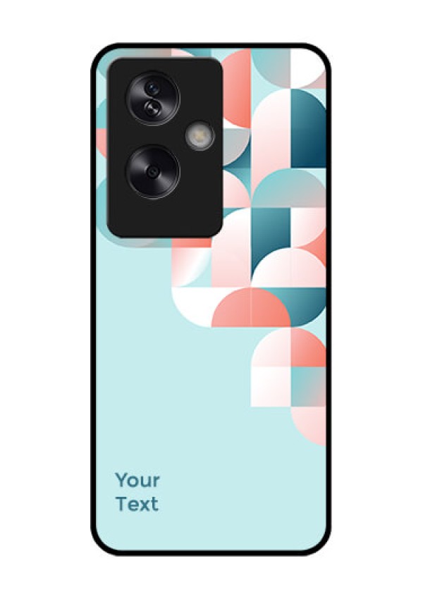 Oppo A79 5G Custom Glass Phone Case - Stylish Semi - Circle Pattern Design