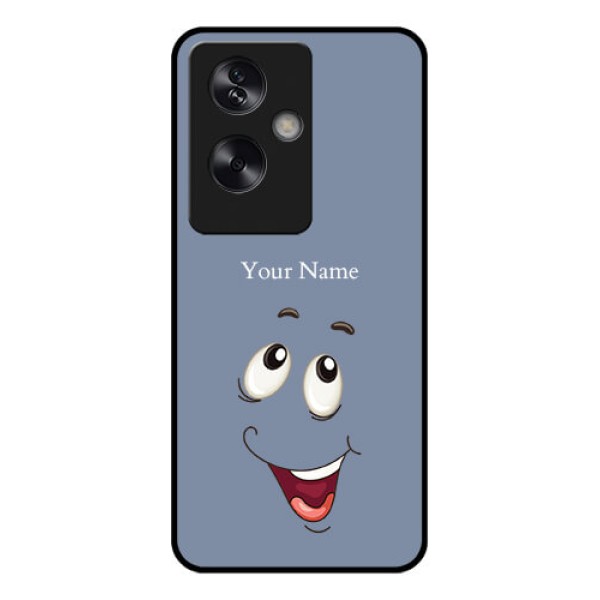 Oppo A79 5G Custom Glass Phone Case - Laughing Cartoon Face Design