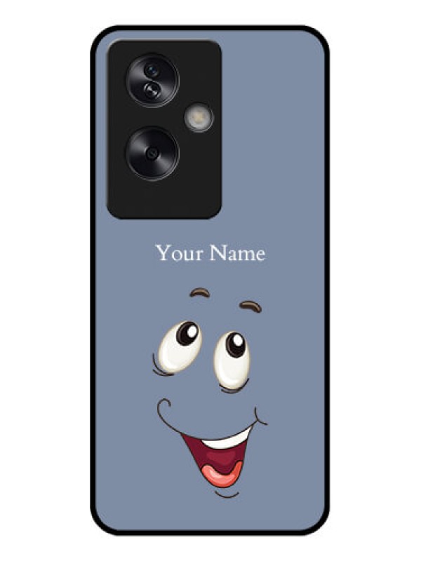 Custom Oppo A79 5G Custom Glass Phone Case - Laughing Cartoon Face Design