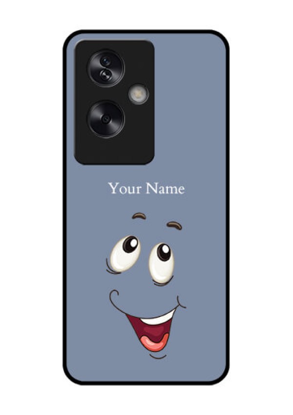 Oppo A79 5G Custom Glass Phone Case - Laughing Cartoon Face Design