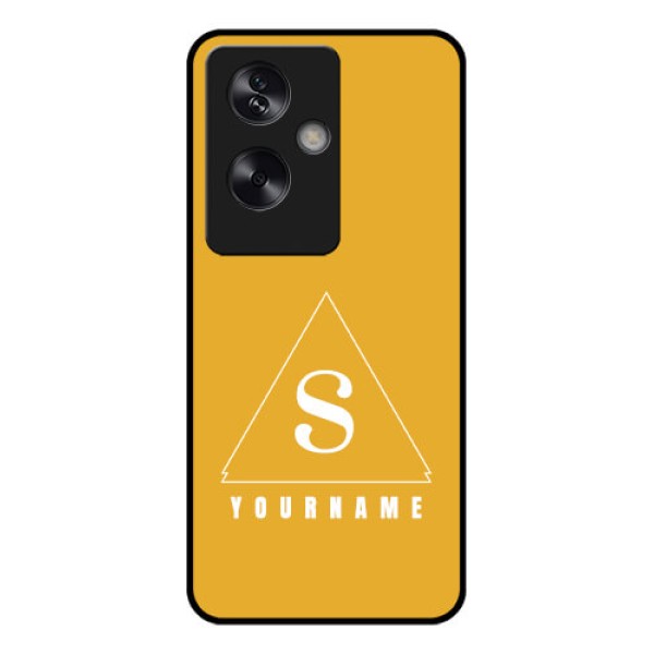 Oppo A79 5G Custom Glass Phone Case - Simple Triangle Design
