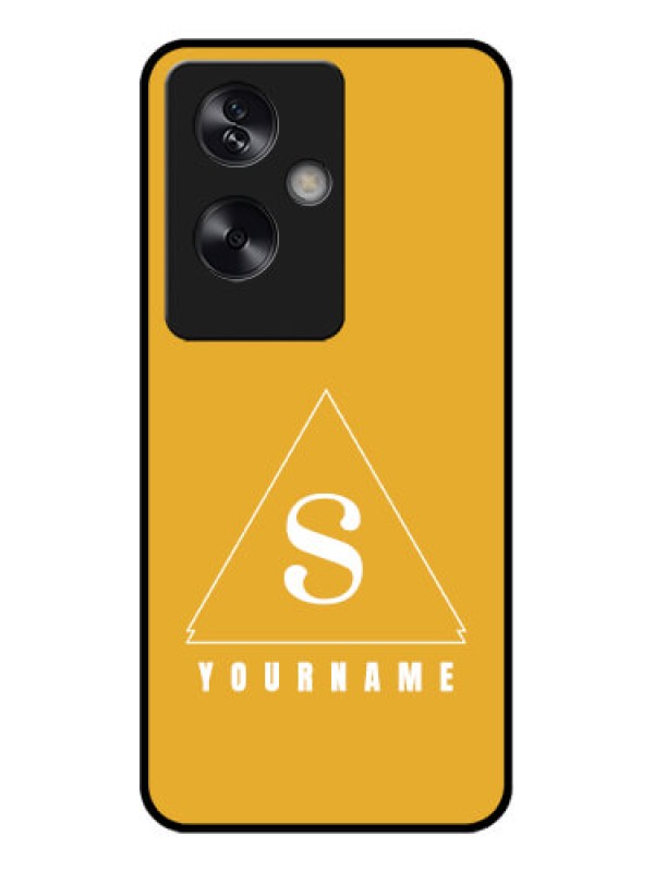 Custom Oppo A79 5G Custom Glass Phone Case - Simple Triangle Design