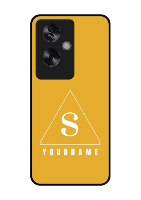 Oppo A79 5G Custom Glass Phone Case - Simple Triangle Design