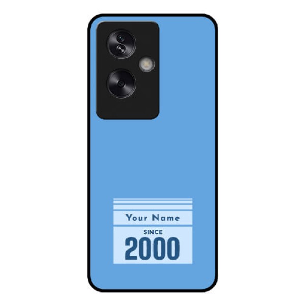 Oppo A79 5G Custom Glass Phone Case - Custom Year Of Birth Design Oppo A79 5G Custom Glass Phone Case - Custom Year Of Birth Design
