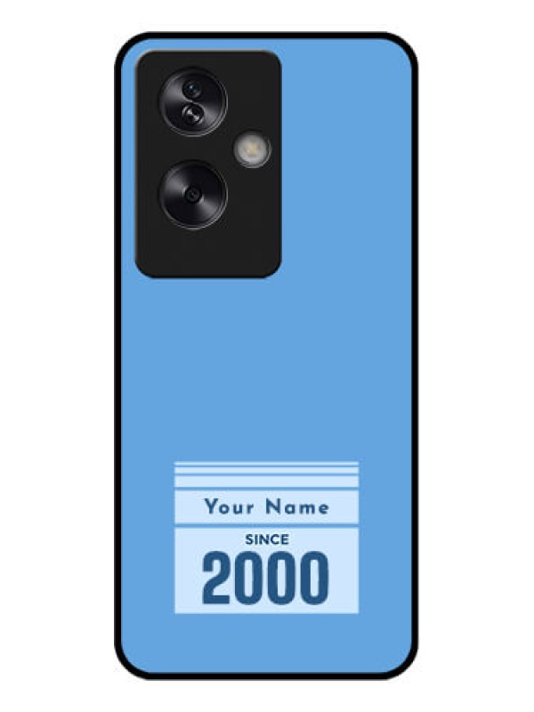 Custom Oppo A79 5G Custom Glass Phone Case - Custom Year Of Birth Design