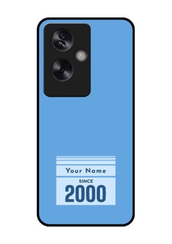 Oppo A79 5G Custom Glass Phone Case - Custom Year Of Birth Design