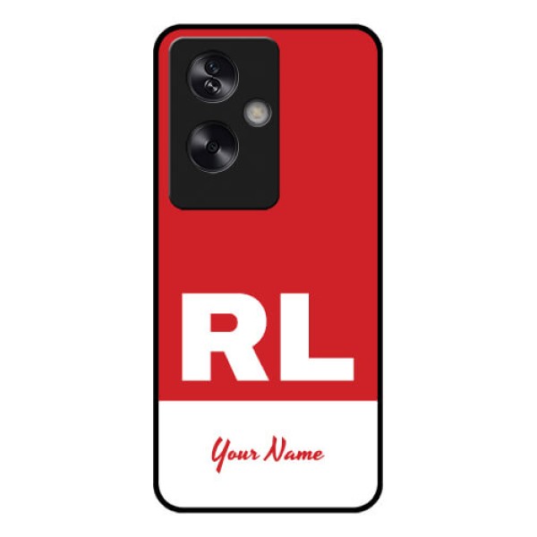 Oppo A79 5G Custom Glass Phone Case - Dual Tone Custom Text Design Oppo A79 5G Custom Glass Phone Case - Dual Tone Custom Text Design