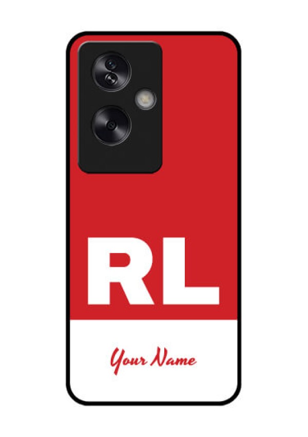 Oppo A79 5G Custom Glass Phone Case - Dual Tone Custom Text Design