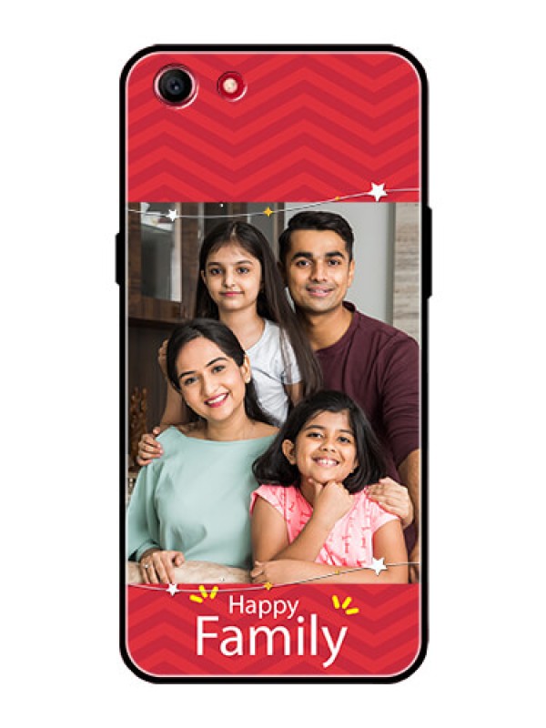 Custom Oppo A83 Personalized Glass Phone Case  - Happy Family Design