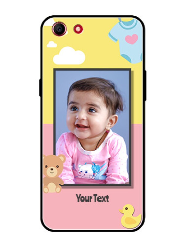 Custom Oppo A83 Photo Printing on Glass Case  - Kids 2 Color Design