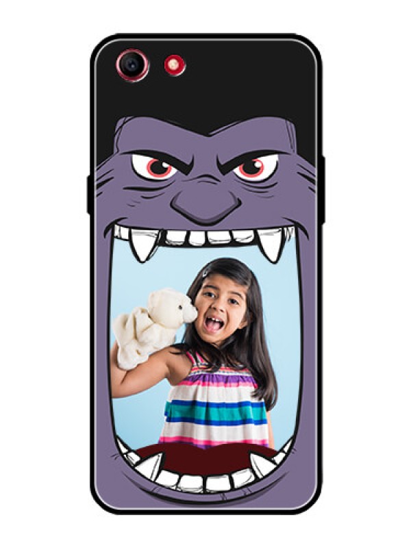 Custom Oppo A83 Custom Glass Phone Case  - Angry Monster Design