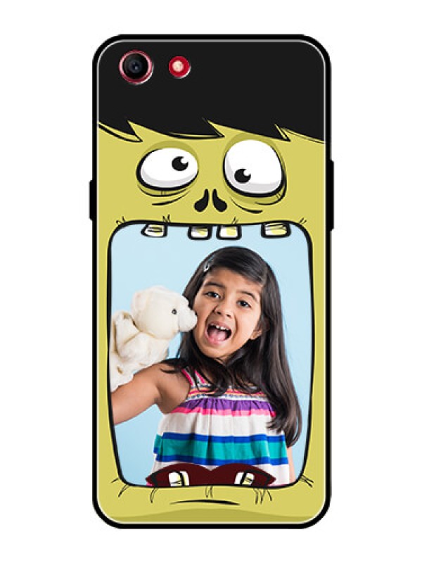 Custom Oppo A83 Personalized Glass Phone Case  - Cartoon monster back case Design