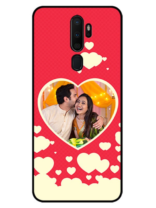 Custom Oppo A9 2020 Custom Glass Mobile Case  - Love Symbols Phone Cover Design