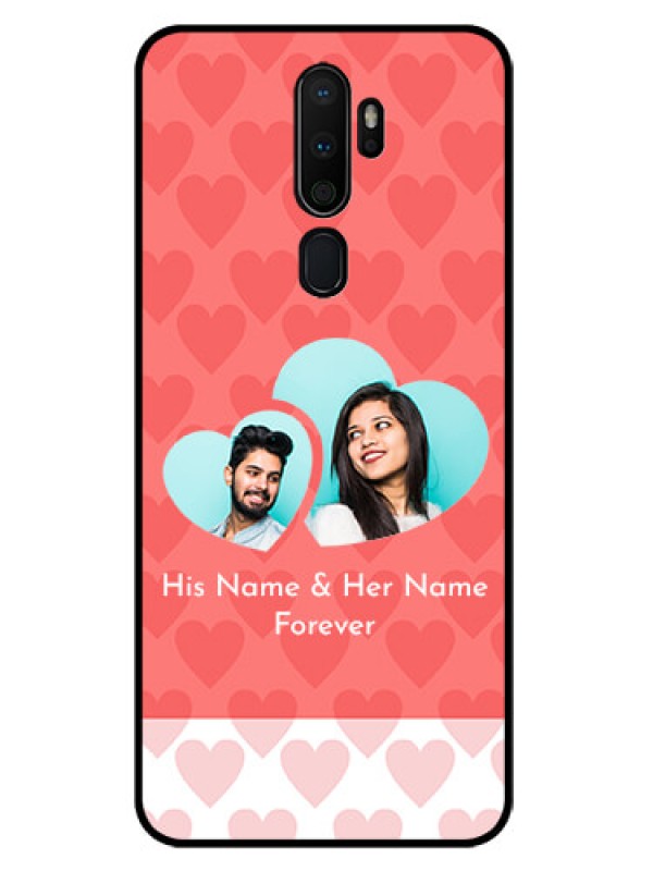 Custom Oppo A9 2020 Personalized Glass Phone Case  - Couple Pic Upload Design