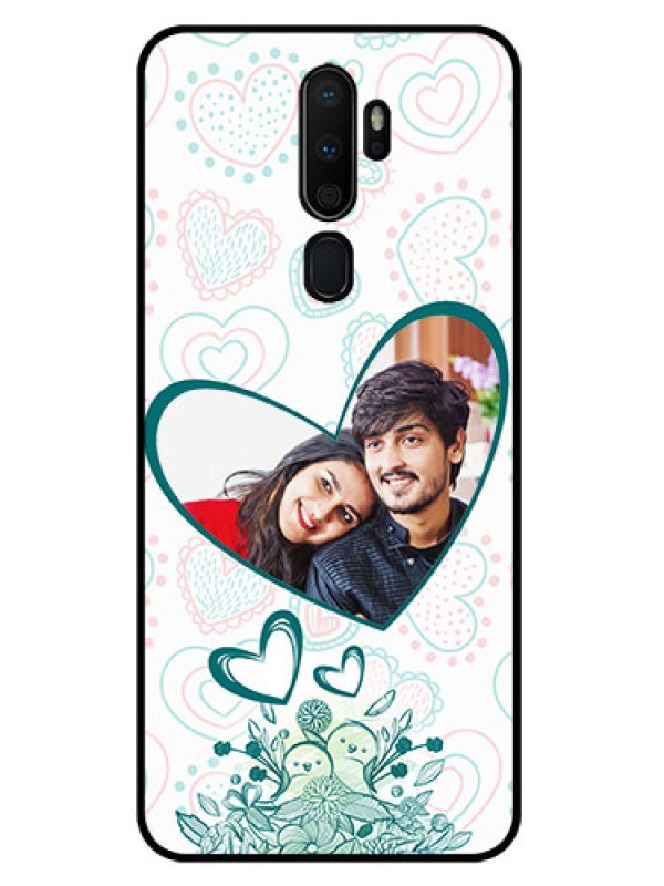 Custom Oppo A9 2020 Photo Printing on Glass Case  - Premium Couple Design