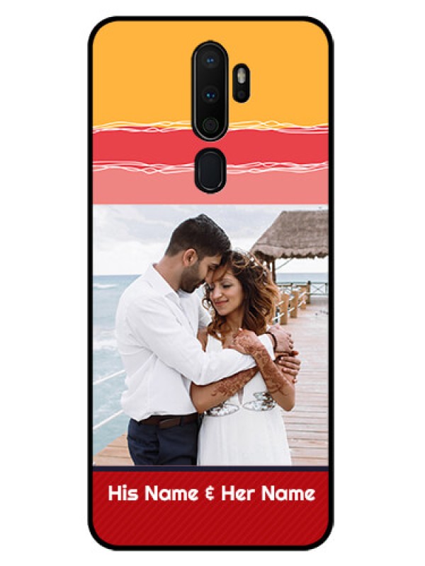 Custom Oppo A9 2020 Custom Glass Mobile Case  - Colorful Case Design