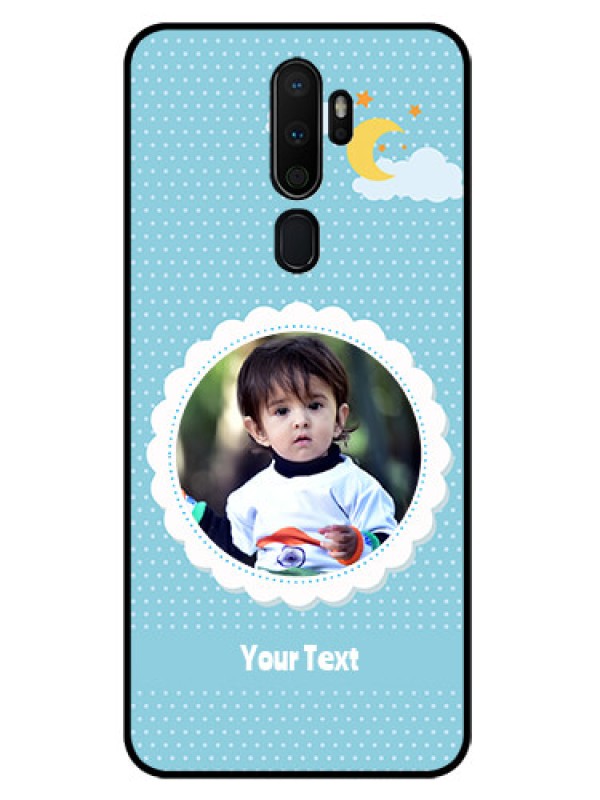 Custom Oppo A9 2020 Personalised Glass Phone Case  - Violet Pattern Design