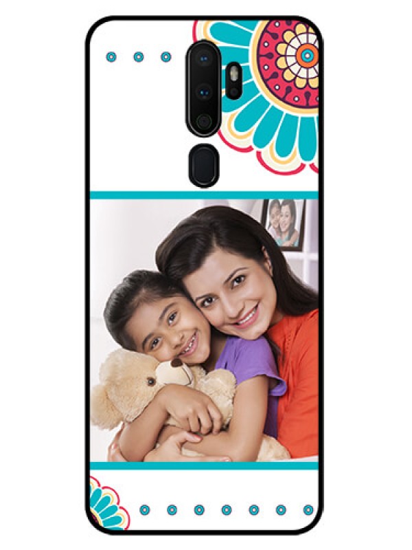 Custom Oppo A9 2020 Custom Glass Phone Case  - Flower Design