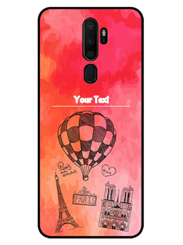 Custom Oppo A9 2020 Custom Glass Phone Case  - Paris Theme Design