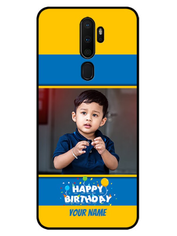 Custom Oppo A9 2020 Custom Glass Mobile Case  - Birthday Wishes Design