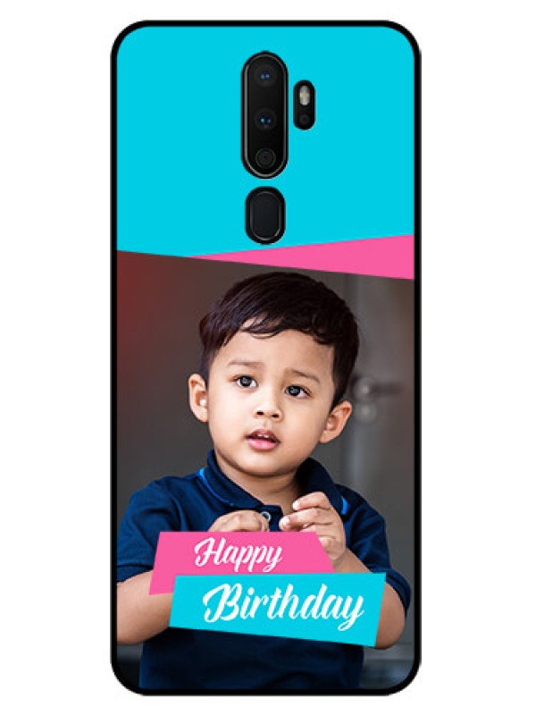 Custom Oppo A9 2020 Personalized Glass Phone Case  - Image Holder with 2 Color Design
